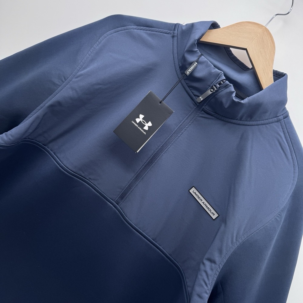 Under Armour Storm Golf Jacket Drive Pro Hybrid 1/4 Zip Navy Mens XL NWT 6005666